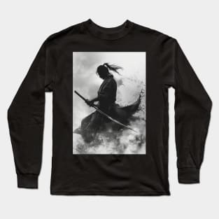 Samurai Dark Long Sleeve T-Shirt